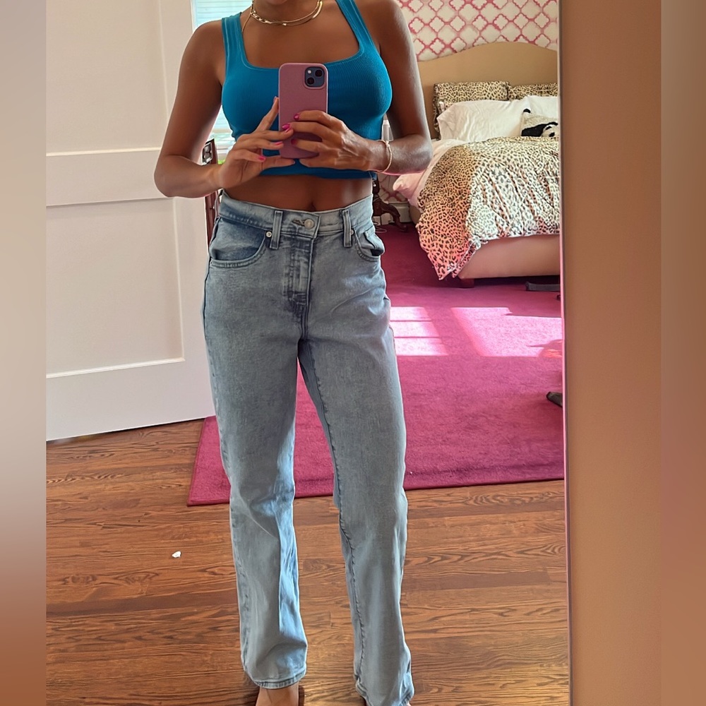 Levis High Waisted Crop Flare